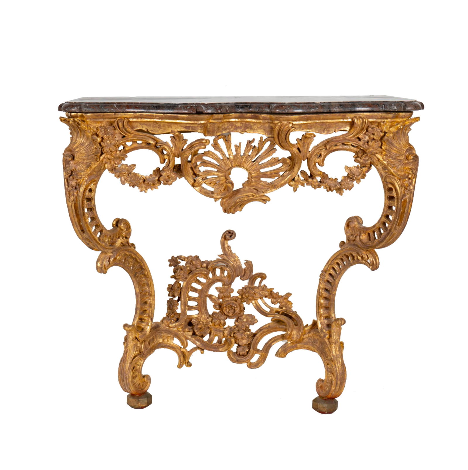 A French Rococo-Style Giltwood Console Table (1 of 15)