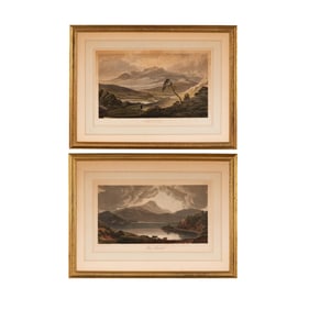 Henry Morton after George Fennell Robson: Two Scottish Landscapes