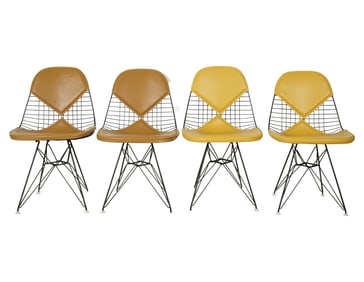 A Set of Four Herman Miller Eiffel Tower Chairs