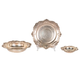 Three Gorham Chantilly Sterling Dishes