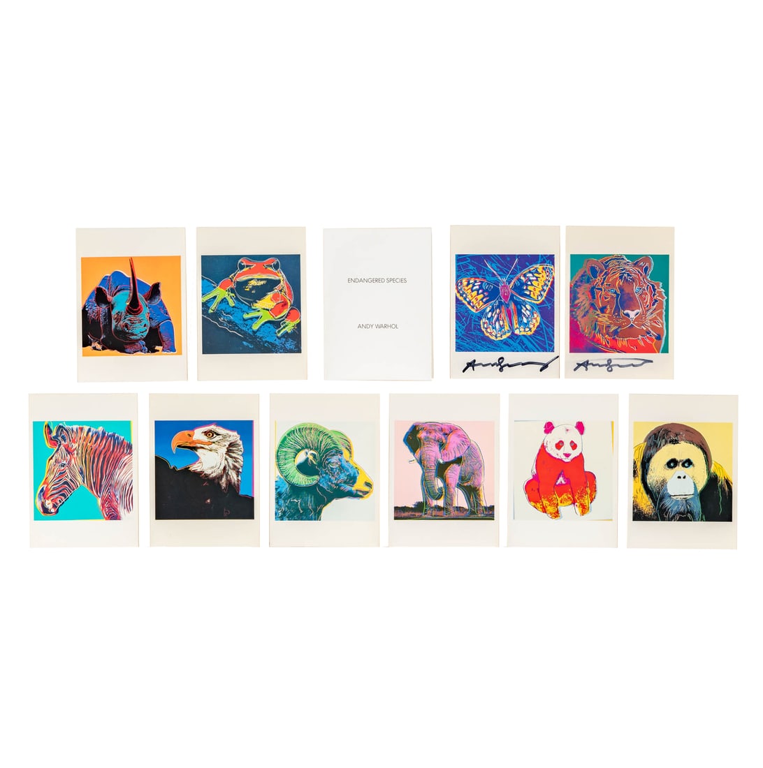 Andy Warhol, 1928-1987, Endangered Species Postcards (1 of 10)