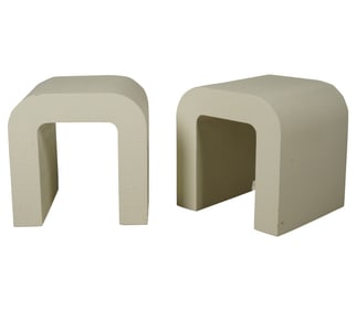 A Pair of CB2 Modernist End Tables