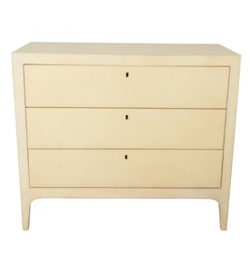 A Parchment-Clad Chest of Drawers