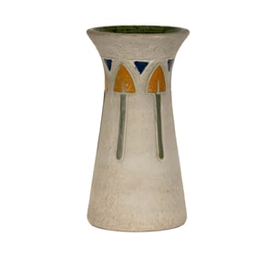 A Large Roseville Mostique Art Pottery Vase