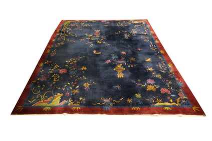 A Chinese Art Deco-Style Rug 12'5" x 9'11"