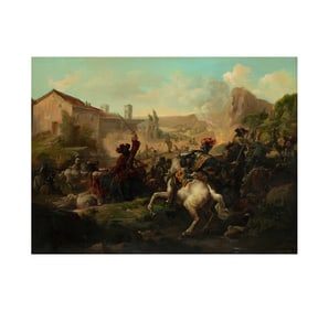 A Cavalry Battle Scene
