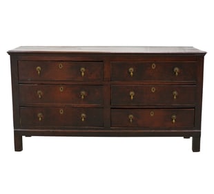 A Georgian Oak Dresser Base