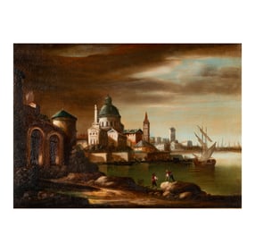 Continental School: Coastal Townscape
