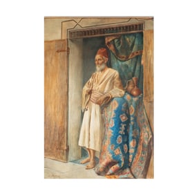 Orientalist School: Carpet Seller