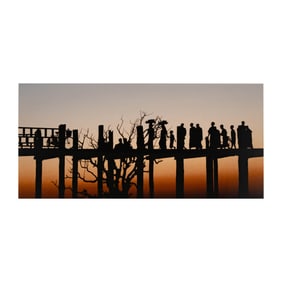 Fredric Roberts, 20th/21st Century, U Bein Bridge Sunset