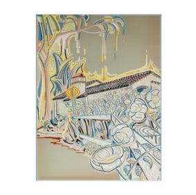 Attributed to Everett Gee Jackson, 1900-1995, Spanish Village, San Diego