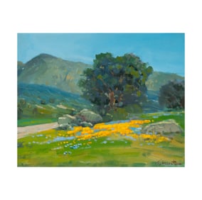 Felice Hrovat, 20th/21st century, California Poppy Landscape