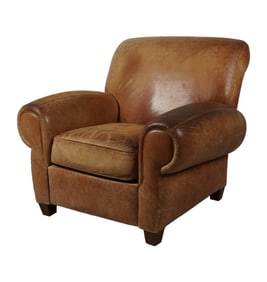 A Brown Leather Armchair