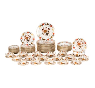 A Royal Crown Derby Porcelain Service