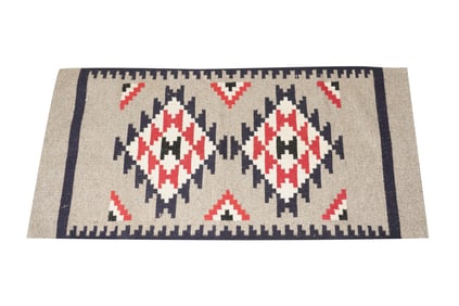 A Navajo-Style Rug 4'11" x 2'4"