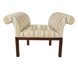 A Rose Tarlow Georgian-Style Upholstered Window Seat