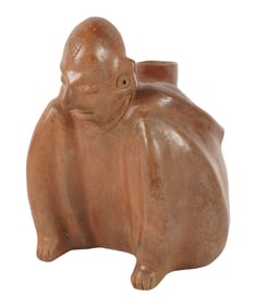 A Pre-Columbian Style Figural Pot
