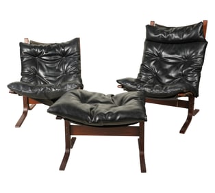 Ingmar Relling for Westnofa: Two Siesta Chairs and Ottoman