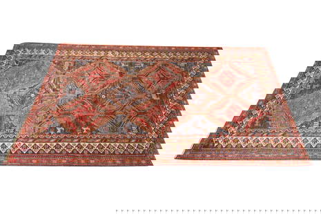 A Persian Rug 7'6" x 4'10": wool7'6" x 4'10"Notes: This item does not qualify for in-house shipping. Please see our preferred shippers' list for quotes or arrange for local pickup. https://www.abell.com/buy-sell/how-to-ship/