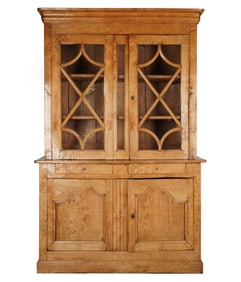 A Rustic Glazed Pine Cabinet