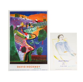 David Hockney, B. 1937, Two Signed Posters