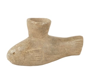 A Primitive Carved Stone Vessel