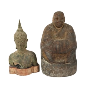 Two Asian Archaic-Style Figures
