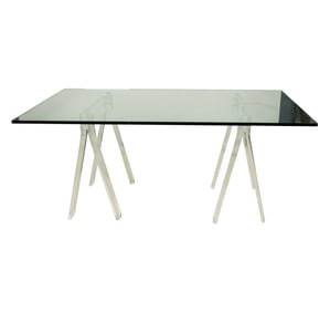 A Contemporary Sawhorse Desk / Writing Table