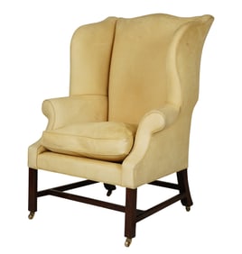 An Upholstered Wing Chair