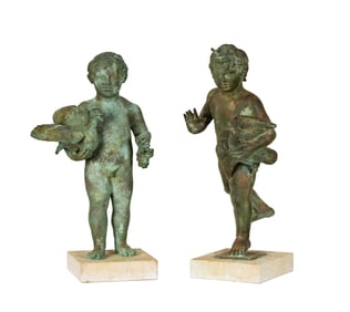 Two Italian Putti Figures