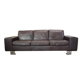 A Natuzzi Leather Sofa