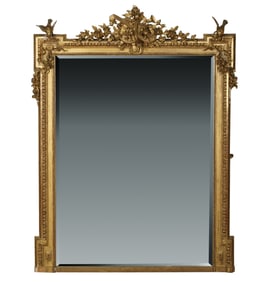A Carved Giltwood Wall Mirror
