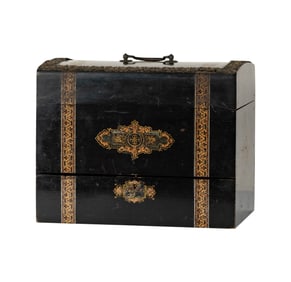 A French Ebonized Wood Tantalus