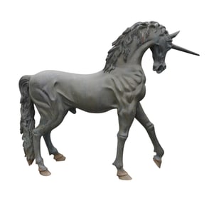 A Large Statue of a Unicorn