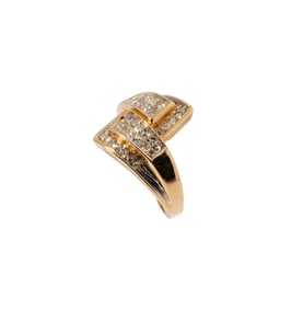 14 Karat Yellow Gold Diamond Ring