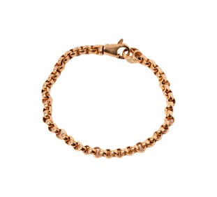 Italian 14 Karat Rose Gold Bracelet