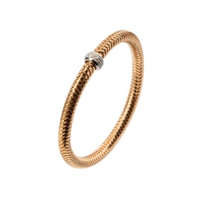 Roberto Coin 18 Karat Yellow Gold and Diamond Bracele