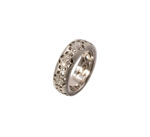 18 Karat White Gold and Diamond Ring