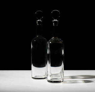 A Pair of Baccarat Decanters: each marked14 1/4 in. (36.2 cm.) high