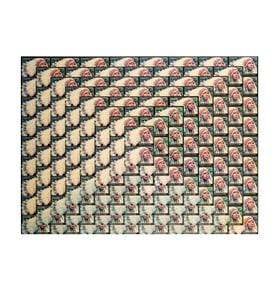 Michael Darmody, 20th/21st Century, The Great Generic Indian Chief Postcard Pyramid Horror (Collage,