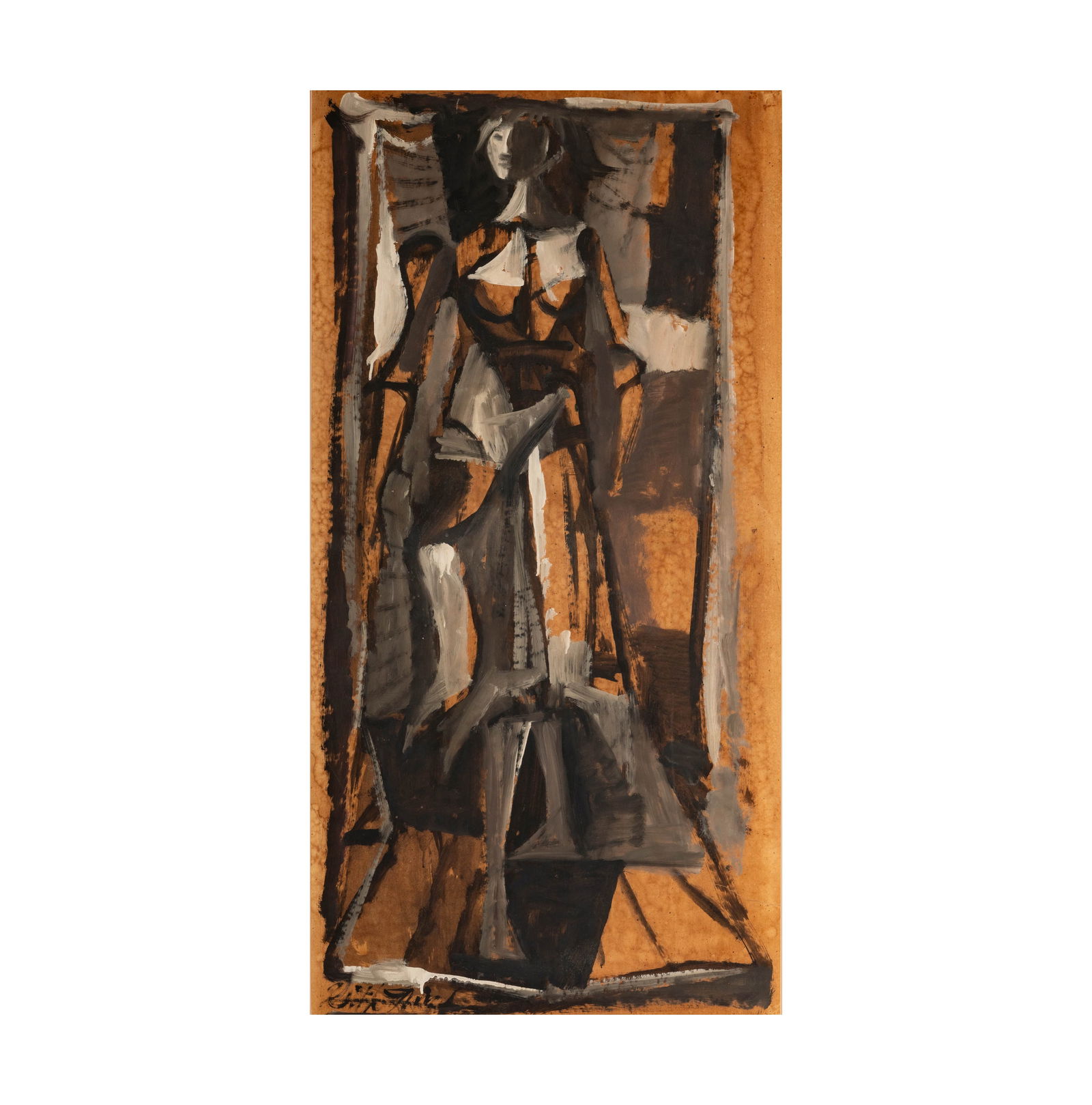 Keith Finch, American 1919-1993, Untitled (Abstract Figure) (1 of 10)