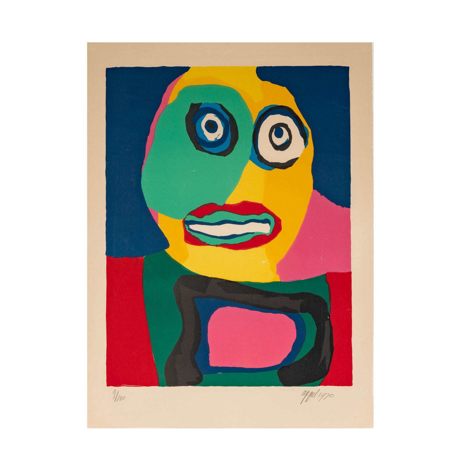 Karel Appel, 1921-2006, Untitled (Abstract Face) (1 of 11)
