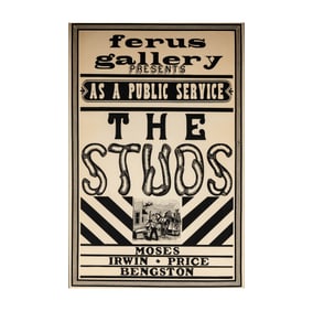 Ferus Gallery Presents as a Public Service The Studs Poster