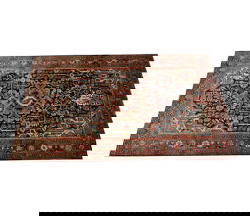 A Persian Rug 5'6" x 3'6": wool on cotton5'6" x 3'6"Notes: This item does not qualify for in-house shipping. Please see our preferred shippers' list for quotes or arrange for local pickup. https://www.abell.com/buy-sell/how-to-
