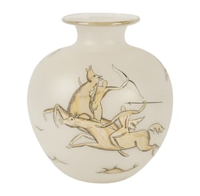 An Italian Art Deco-Style Glass Vase