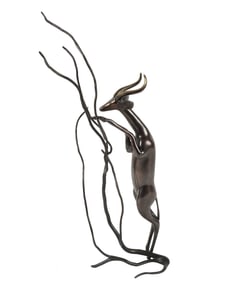 Loet Vanderveen, 1921-2015, Gerenuk and Tree