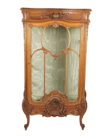 A Rococo-Style Vitrine Cabinet