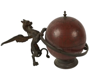 A Figural Inkwell