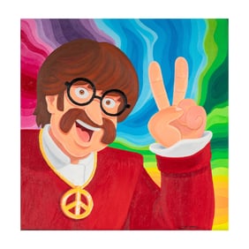 20th/21st Century: Untitled (Man Making Peace Sign)