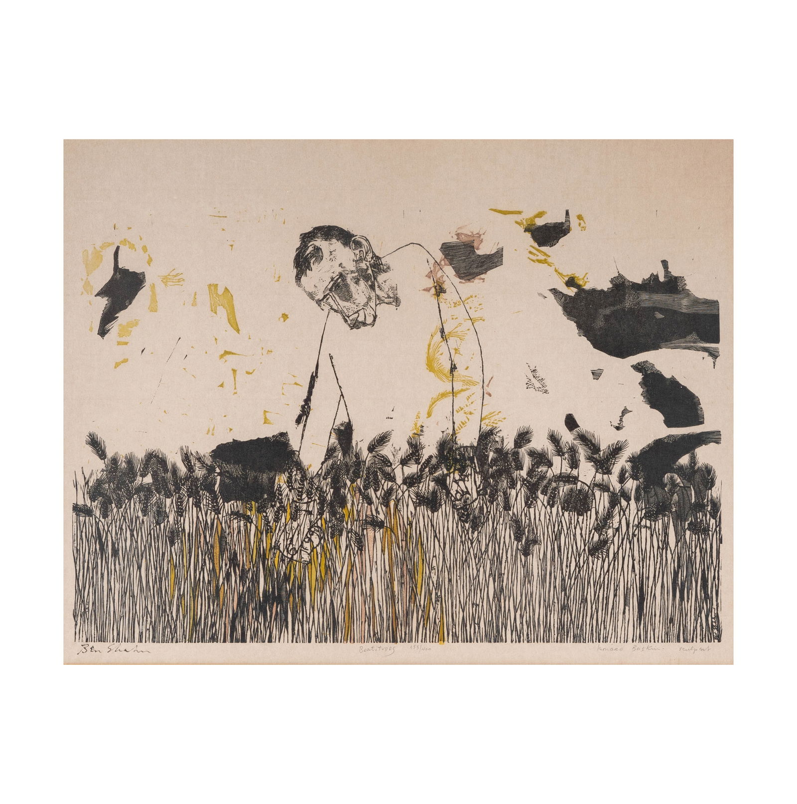 Ben Shahn、Seward Park、大判希少画集画、新品額装付 Homage to Ben Shahn, A Parco Exhibition | Book